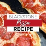 Pizza on Blackstone griddle