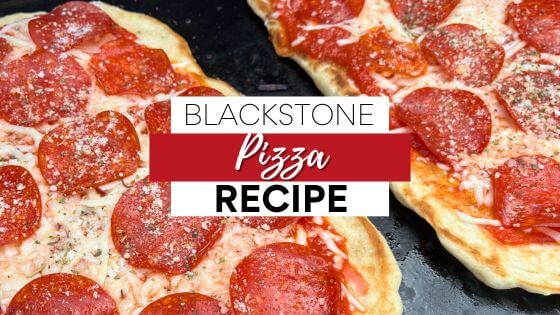 Pizza on Blackstone griddle