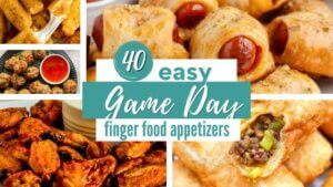 A collection of game day finger food appetizers