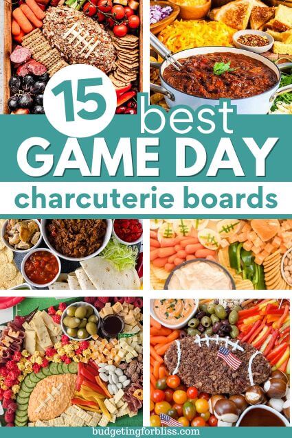 game day charcuterie boards