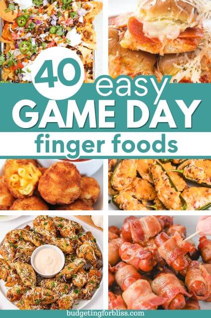 Collection of game day finger food recipes