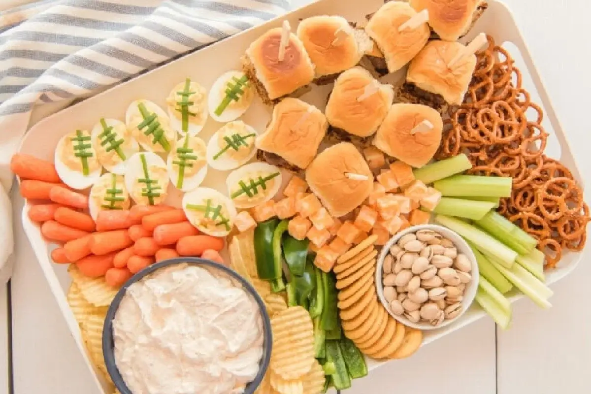 game day charcuterie board
