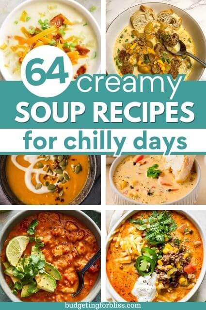 Collection of creamy soup recipes