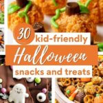 Collection of Halloween snacks for kids