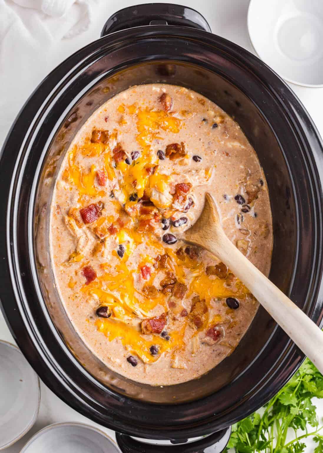 Chicken chili in crockpot