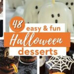 A collection of Halloween desserts