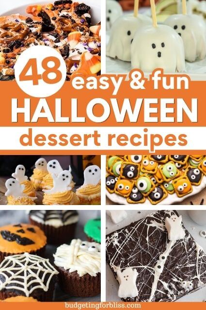 Collection of Halloween desserts