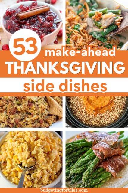 Make Ahead Side Dishes for Thanksgiving