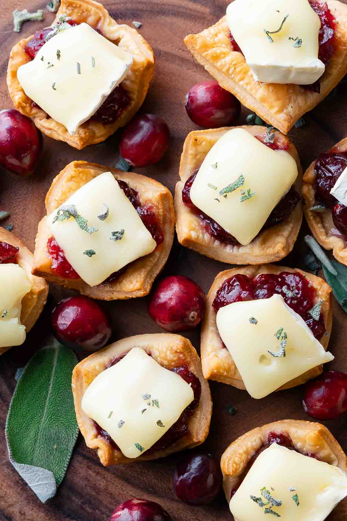 Cranberry and Brie tartlets